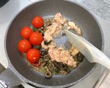 ミニトマトとツナのプッタネスカ作り方3写真