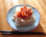 キムチとサラダチキンのレモン風味豆腐作り方2写真