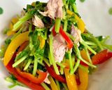 豆苗とパプリカのサッと炒め♪作り方4写真