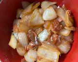 ★簡単★たまねぎベーコン丼作り方6写真