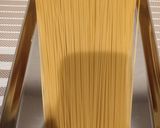 鶏もも肉とひら天のとろ〜り和風あんかけパスタ作り方1写真