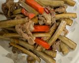 豚こま肉入りきんぴらごぼう作り方5写真