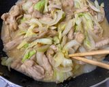 せせりとキャベツの味噌炒め作り方5写真