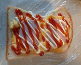 レンジ炒りたまのフィッシュバーグトースト作り方7写真