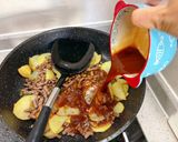 牛ひき肉とジャガイモの煮込み作り方5写真