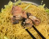 鯖缶塩焼きそば作り方2写真