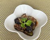 揚げ焼き茄子のからし酢醤油和え作り方6写真