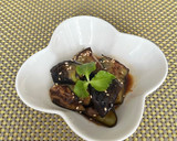 揚げ焼き茄子のからし酢醤油和え作り方6写真