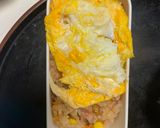 レンジ簡単洋風スタミナ丼味オムライス弁当作り方15写真