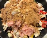 おかんレシピ𓀤𓀣無水キーマカレー作り方2写真