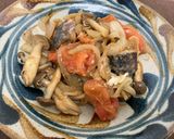 さばトマトのにんにくバターソテー作り方8写真