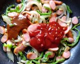 ＃買置き材料で懐かしの＃ナポリタンパスタ作り方5写真