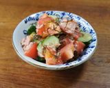 トマトと胡瓜のツナ塩昆布和え作り方4写真