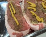 簡単！塗って焼くだけ　豚肉のからし焼き作り方2写真