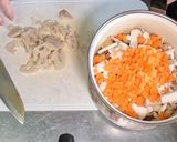 鶏の味ご飯（炊き込みご飯）作り方1写真