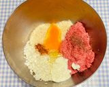 苦手でも食べやすい！夏野菜のハンバーグ☆作り方5写真