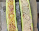 ズッキーニと茗荷マヨのチーズ焼き♡作り方5写真