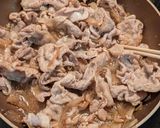 薄切り豚ロース肉の自家製焼肉炒め作り方4写真