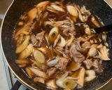 舞茸酵素で柔らかスタミナ肉汁つけうどん作り方9写真