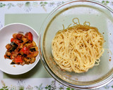 簡単ランチ！ラタトゥイユの冷製パスタ作り方2写真