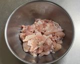 なすびと鶏もも肉のスパゲッティ作り方3写真