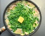 ベーコンとシラスと豆腐と豆苗の味噌汁作り方5写真
