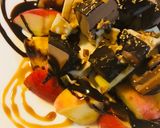 ザク切りリンゴ＆チョコアイス2種盛り作り方2写真