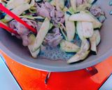＊なすと豚肉のピリ辛豆板醤みそ炒め＊作り方4写真
