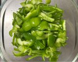 レンジで簡単！ピーマンの塩昆布和え作り方1写真