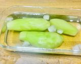 今日の副菜！レンジで作る白だしの翡翠ナス作り方4写真
