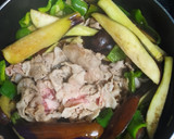 茄子とピーマンと豚コマの麻婆炒め作り方3写真