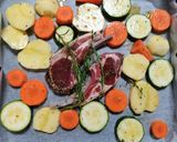簡単今日の夕飯!ラムチョップ野菜のグリル作り方5写真