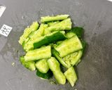 たたききゅうりの梅酢&たたき梅和え作り方2写真