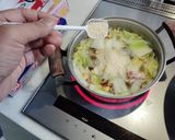 白菜とベーコンのまろやかスープ作り方3写真