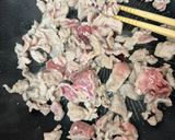 豚こまキャベツにんじんの甜麺醤炒め作り方3写真