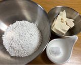 時間がたってもやわらか♪お豆腐のお月見団子作り方1写真