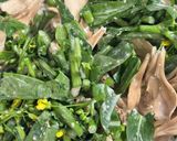 舞茸とアスパラ菜のミルクスープ作り方4写真