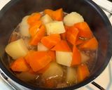 【簡単節約おばんざい】挽肉の肉じゃが風作り方2写真