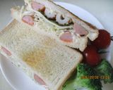 ちくわ明太ウインナのサンド😋作り方8写真