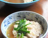 【 豚ひき肉と豆腐の簡単レンジ蒸し 〗作り方3写真