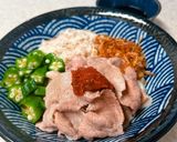 丸〇製麺の大好物♪梅とろろ豚しゃぶうどん作り方7写真