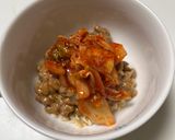 納豆キムチオートミールご飯作り方3写真
