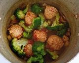 簡単♪ブロッコリーと 椎茸 鶏肉団子の 甘酢煮作り方9写真