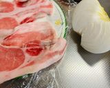 生姜焼き新玉煮のせ作り方2写真