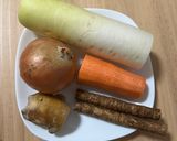 野菜たっぷり温活トマトスープ作り方1写真