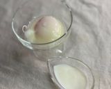 怖いけど試してみたい🤭温玉で飲むプリン🍮作り方3写真
