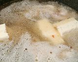 酸っぱ辛い♪豚玉肉豆腐☆パクチースープ鍋作り方1写真