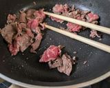 お腹に優しい牛ごぼうの炒め煮作り方2写真