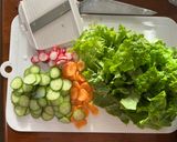 春野菜とカリカリベーコンサラダ作り方2写真