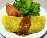 わが家の卵がうす〜いひき肉のオムレツ作り方7写真